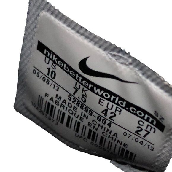 RARE 2013 Nike Dunk Sky High Black Hidden Wedge Heel Size 10 - Picture 3 of 16